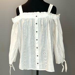Women's LC Lauren Conrad Eyelet Off-the-Shoulder Top